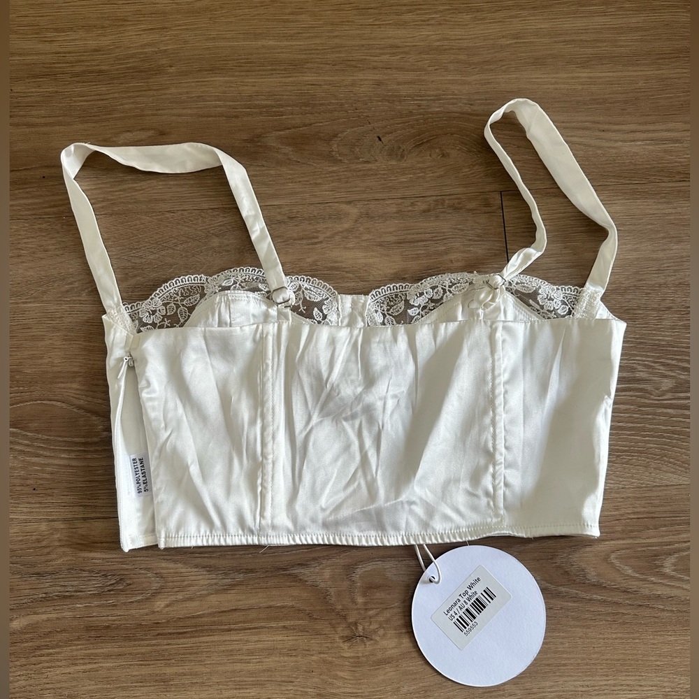 Princess Polly White Lace Corset Top - Picture 2 of 2